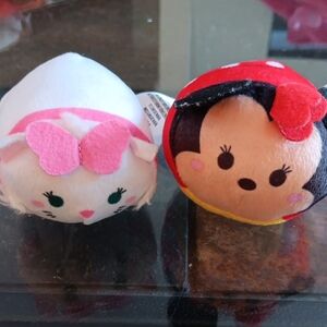 DISNEY TSUM TSUM MARIE AND MINNIE PLUSHES